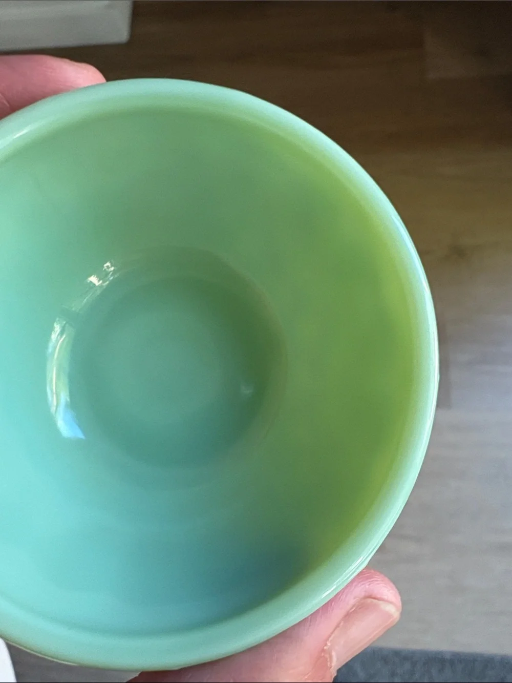Set of 5 Jade Green Embossed Bowls - Picture 4 of 6